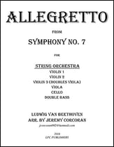 Allegretto from Symphony No. 7 Orchestra sheet music cover